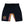 Load image into Gallery viewer, Back view of black compression shorts with colorful "NEW LEVEL NEW DEVIL" print and RULERS lettering on inner thighs
