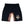Load image into Gallery viewer, Front view of black compression shorts with RULERS branding and colorful demonic tiger head illustration