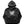 Load image into Gallery viewer, Front view of RULERS Floating Black hoodie featuring "FLOATING GUARD PASS" text over a bubble mosaic pattern, combining bold design with streetwear style.